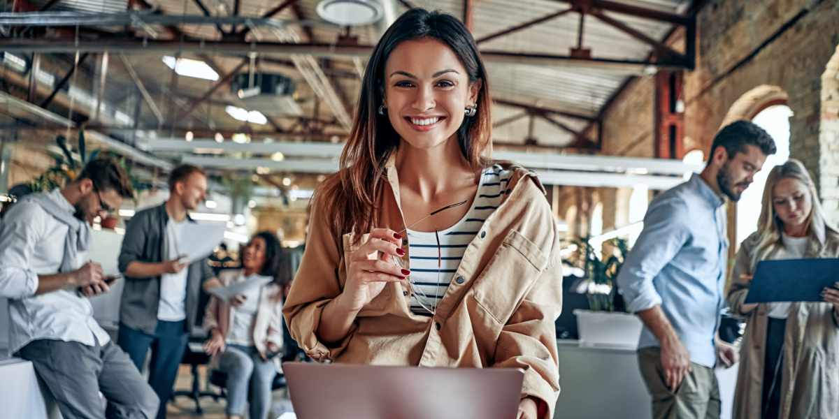 Woman With Laptop